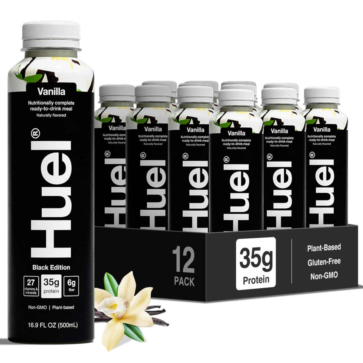 Huel Black Edition Ready-to-Drink | Meal Replacement Protein Shake | Vegan