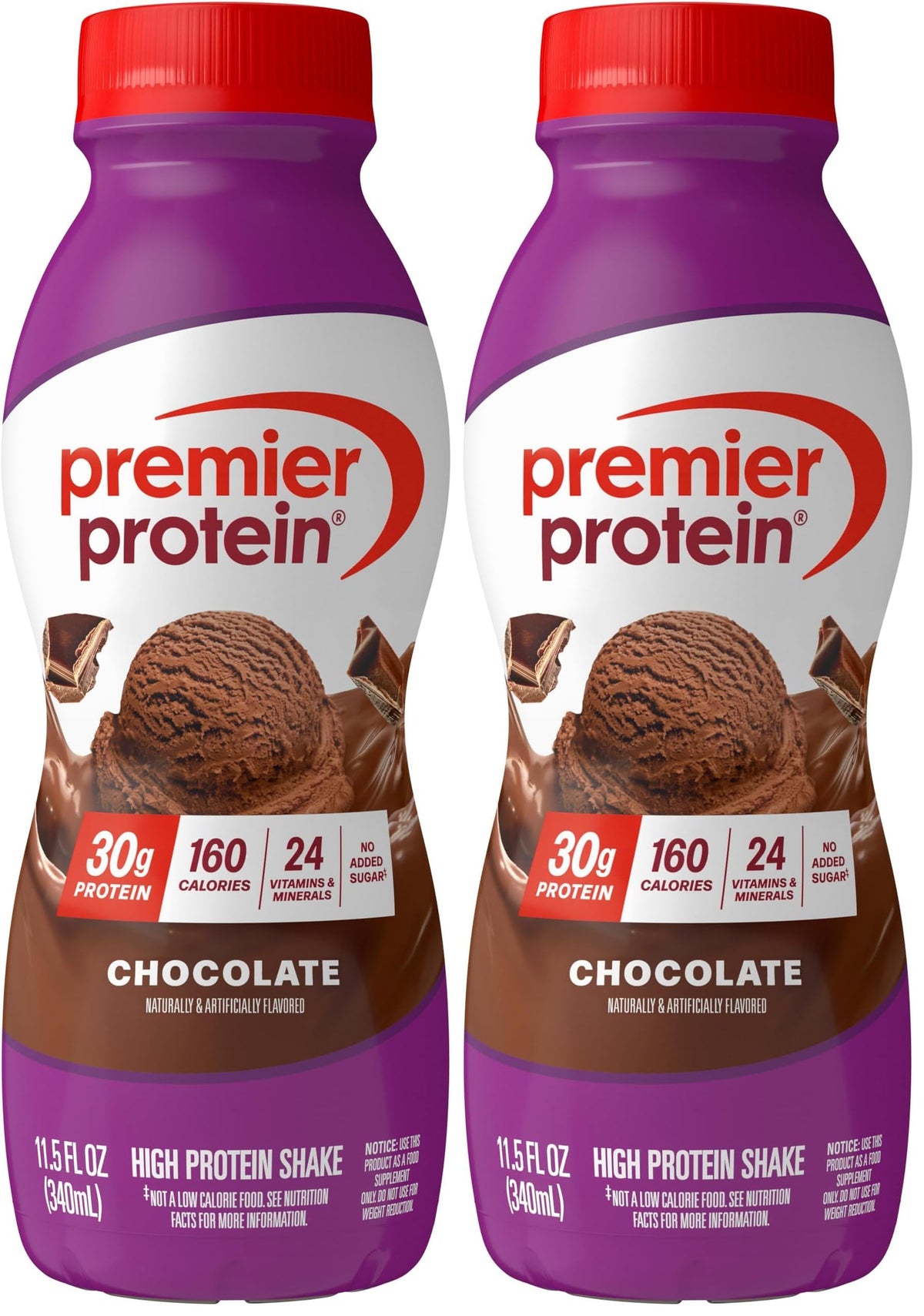 Premier Protein 30g High Protein Shake, Peaches & Cream, 12 Pack